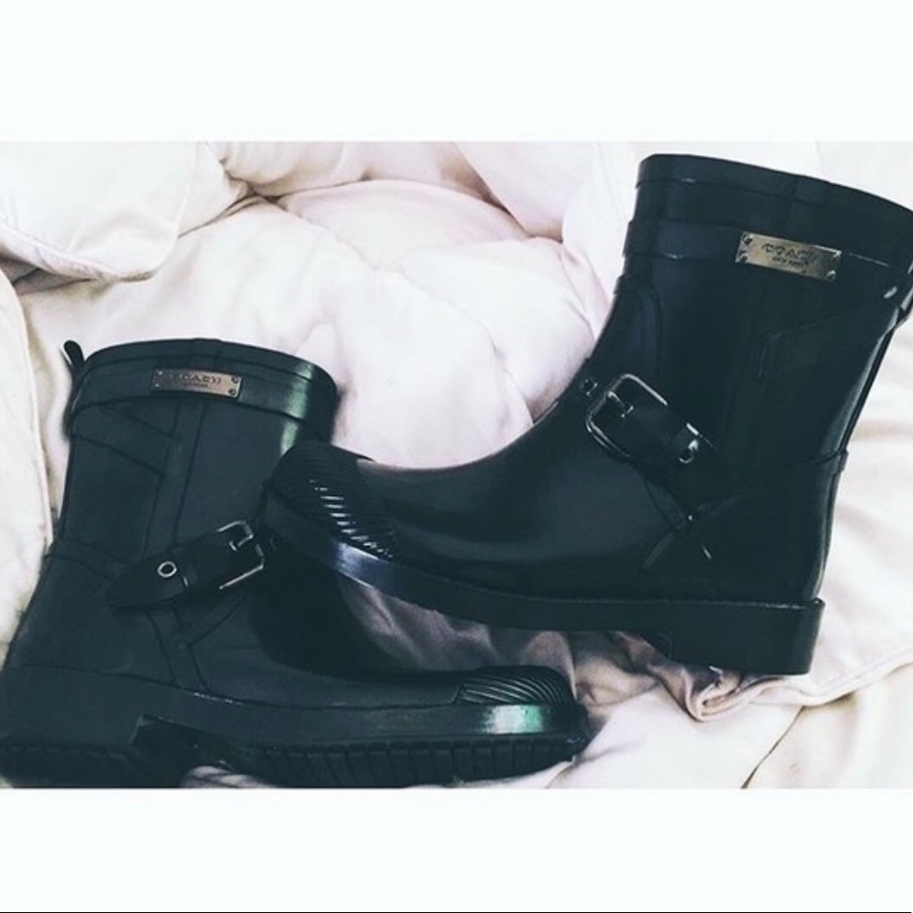 Coach rain boots